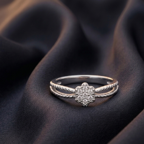 The Entwined Blossom Cluster Ring