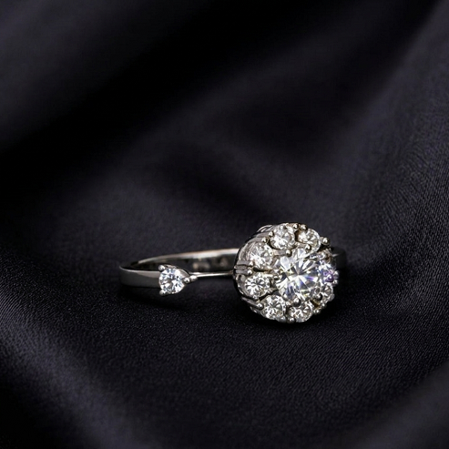The Celestial Halo Open Ring